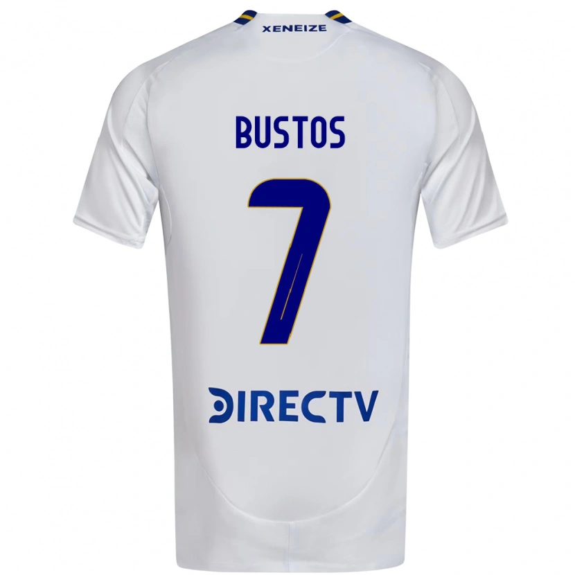 Danxen Mujer Camiseta Tomás Bustos #7 Blanco Azul 2ª Equipación 2025/26 La Camisa México