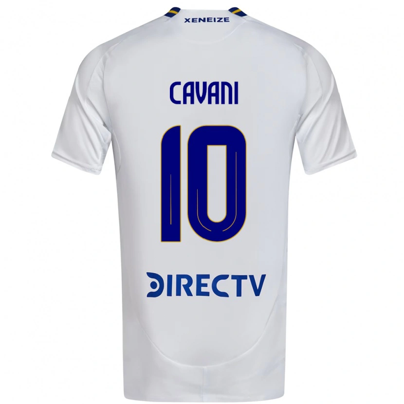Danxen Mujer Camiseta Edinson Cavani #10 Azul Real Amarillo 2ª Equipación 2025/26 La Camisa México