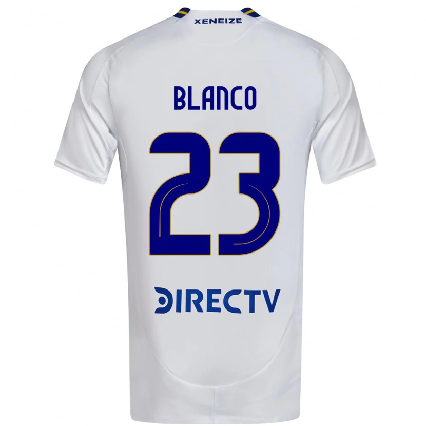 Danxen Mujer Camiseta Lautaro Blanco #23 Blanco Azul 2ª Equipación 2025/26 La Camisa México