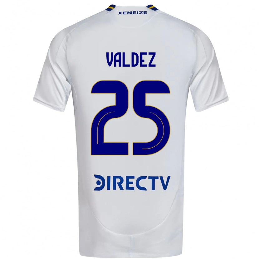 Danxen Mujer Camiseta Bruno Valdez #25 Blanco Azul 2ª Equipación 2025/26 La Camisa México