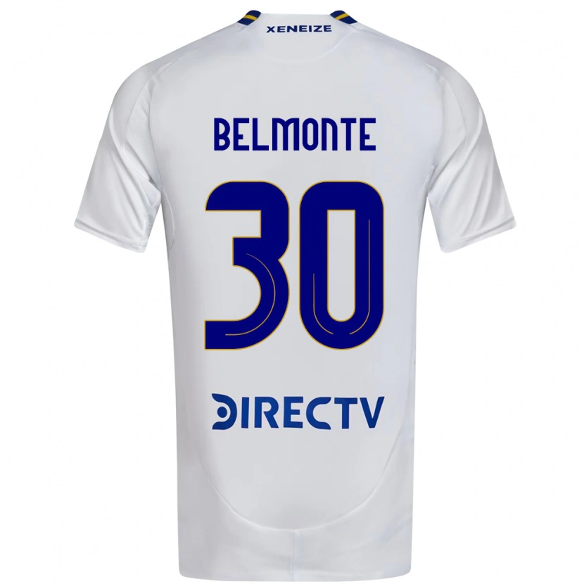 Danxen Mujer Camiseta Tomás Belmonte #30 Blanco Azul 2ª Equipación 2025/26 La Camisa México