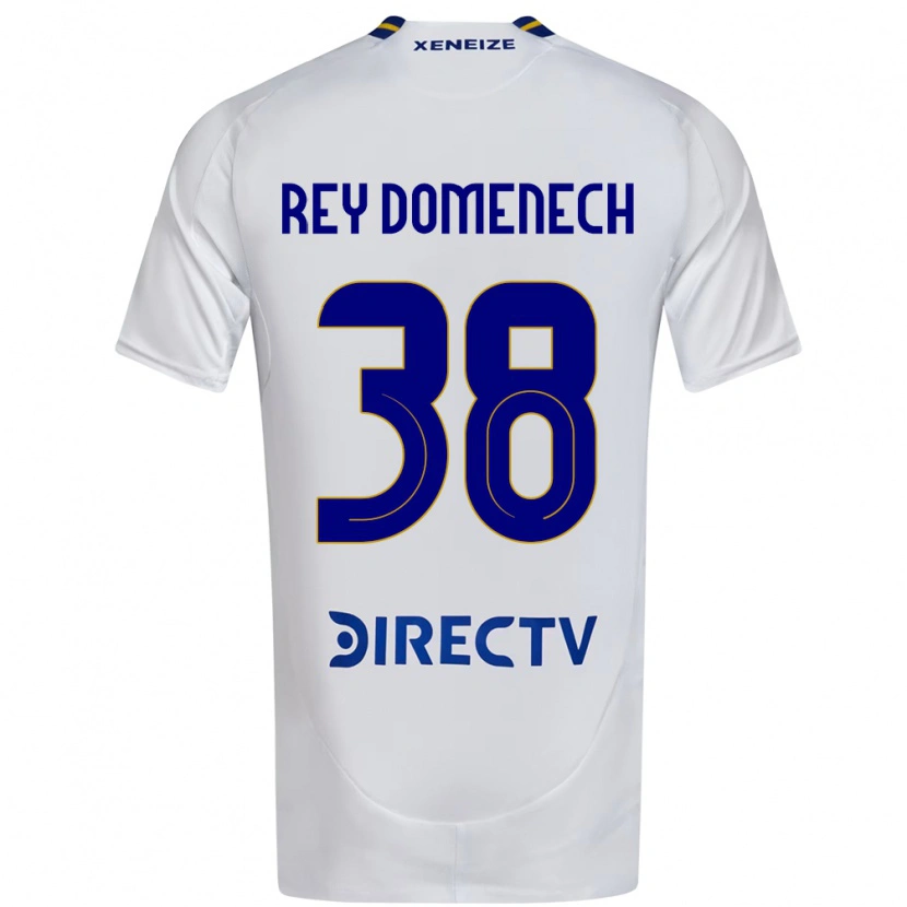 Danxen Mujer Camiseta Camilo Rey Domenech #38 Blanco Azul 2ª Equipación 2025/26 La Camisa México