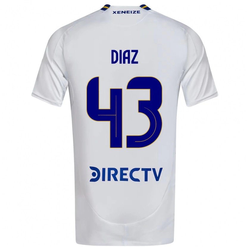 Danxen Mujer Camiseta Tomas Diaz #43 Azul Real Amarillo 2ª Equipación 2025/26 La Camisa México