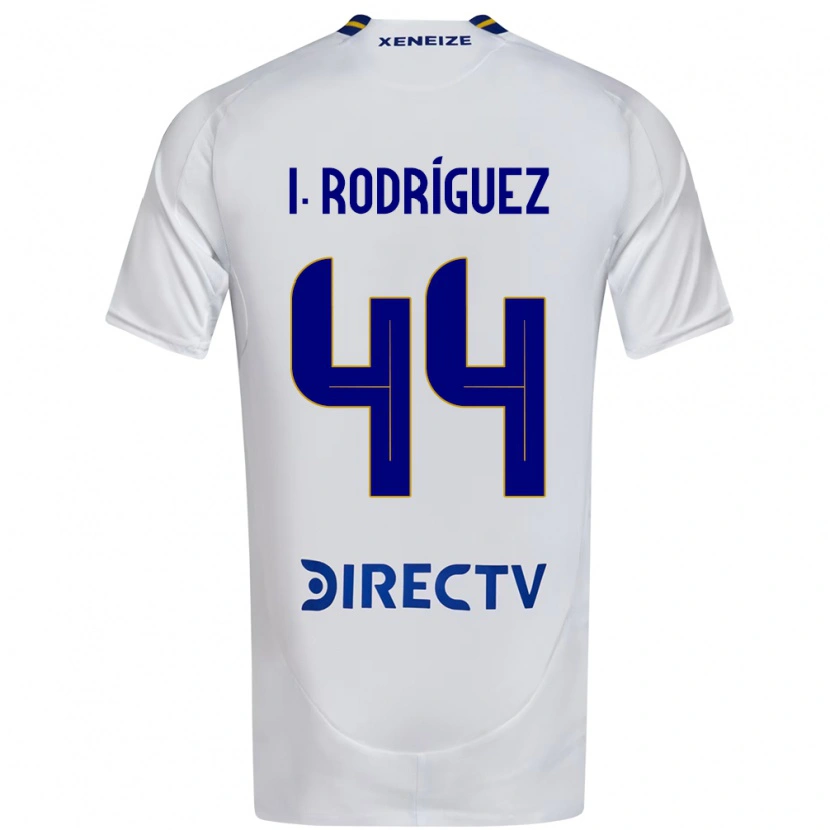 Danxen Mujer Camiseta Ignacio Rodríguez #44 Blanco Azul 2ª Equipación 2025/26 La Camisa México