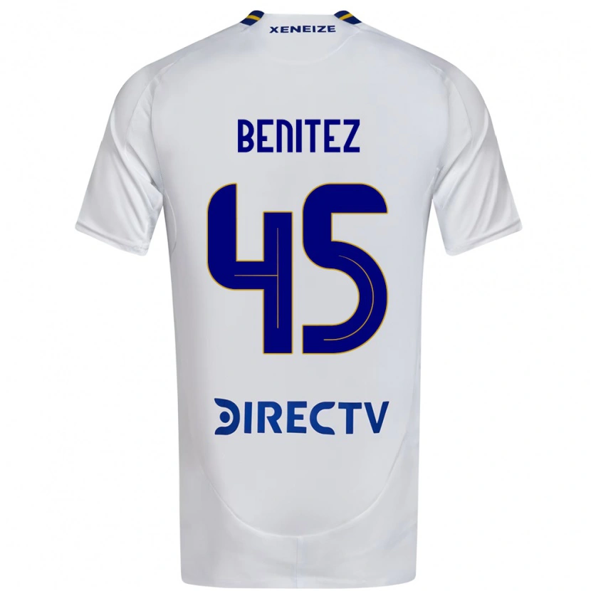 Danxen Mujer Camiseta Mauricio Benitez #45 Blanco Azul 2ª Equipación 2025/26 La Camisa México