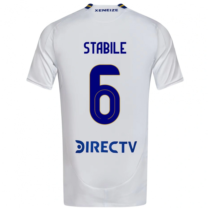 Danxen Mujer Camiseta Eliana Stábile #6 Blanco Azul 2ª Equipación 2025/26 La Camisa México