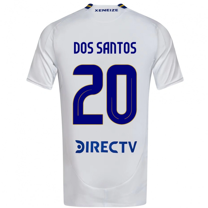 Danxen Mujer Camiseta Celeste Dos Santos #20 Azul Real Amarillo 2ª Equipación 2025/26 La Camisa México