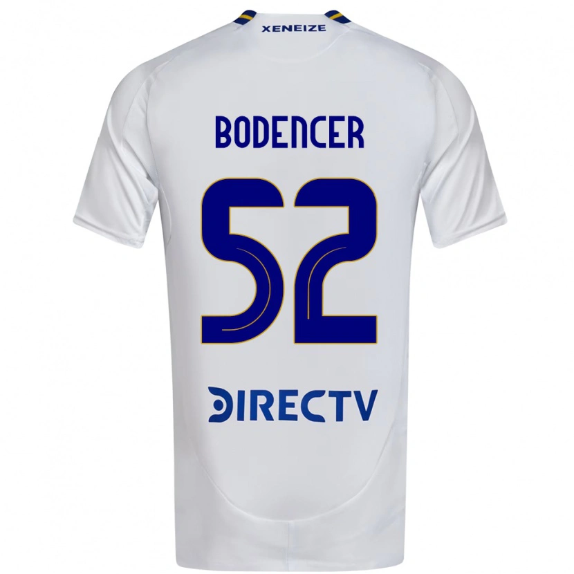 Danxen Mujer Camiseta Erik Bodencer #52 Blanco Azul 2ª Equipación 2025/26 La Camisa México