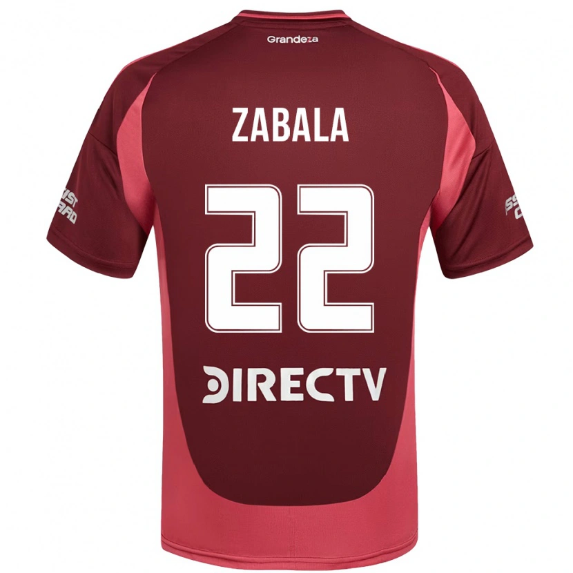 Danxen Mujer Camiseta Daniel Zabala #22 Blanco Rojo 2ª Equipación 2025/26 La Camisa México