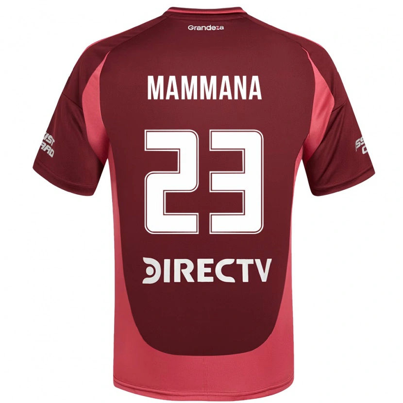 Danxen Mujer Camiseta Emanuel Mammana #23 Borgoña Magenta 2ª Equipación 2025/26 La Camisa México