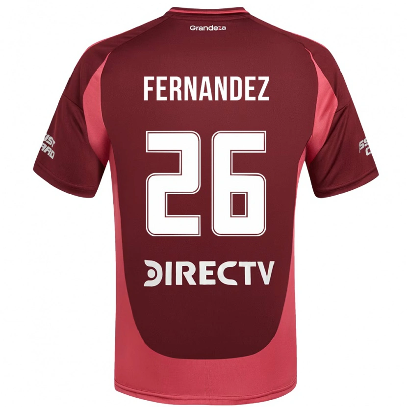 Danxen Mujer Camiseta Nacho Fernández #26 Borgoña Magenta 2ª Equipación 2025/26 La Camisa México