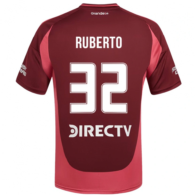 Danxen Mujer Camiseta Agustín Ruberto #32 Borgoña Magenta 2ª Equipación 2025/26 La Camisa México