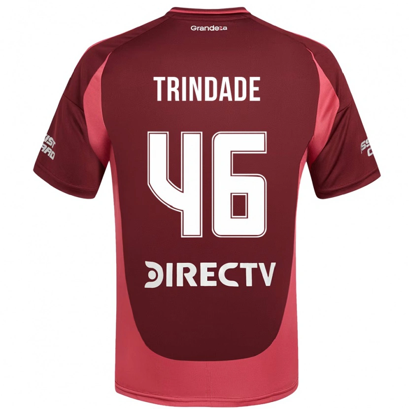 Danxen Mujer Camiseta Gonzalo Trindade #46 Borgoña Magenta 2ª Equipación 2025/26 La Camisa México
