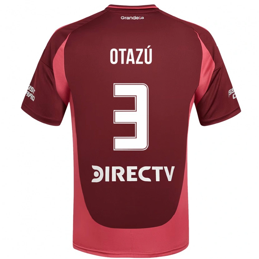 Danxen Mujer Camiseta Milagros Otazú #3 Blanco Rojo 2ª Equipación 2025/26 La Camisa México