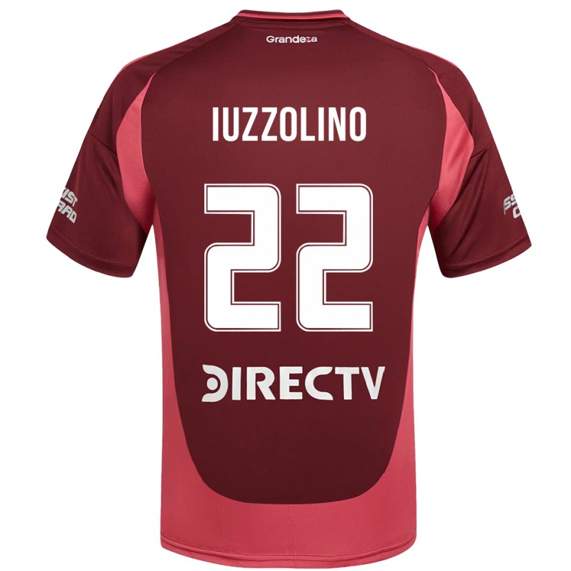 Danxen Mujer Camiseta Rocío Iuzzolino #22 Blanco Rojo 2ª Equipación 2025/26 La Camisa México