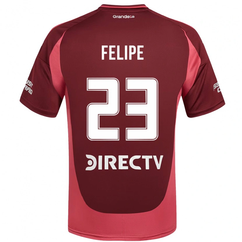 Danxen Mujer Camiseta Laura Felipe #23 Blanco Rojo 2ª Equipación 2025/26 La Camisa México