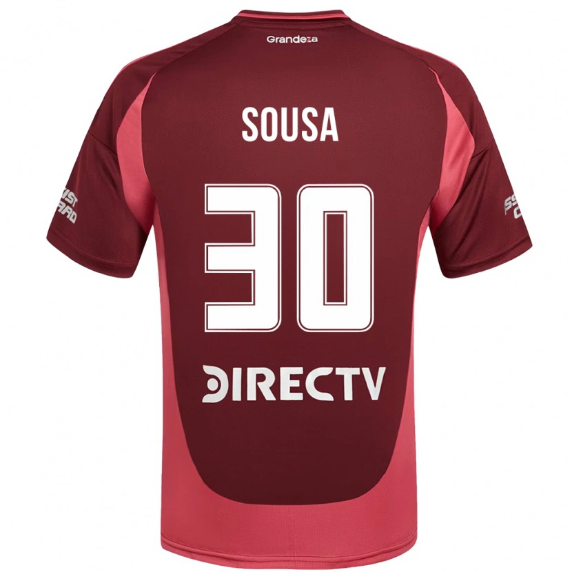 Danxen Mujer Camiseta Ludmila Sousa #30 Blanco Rojo 2ª Equipación 2025/26 La Camisa México