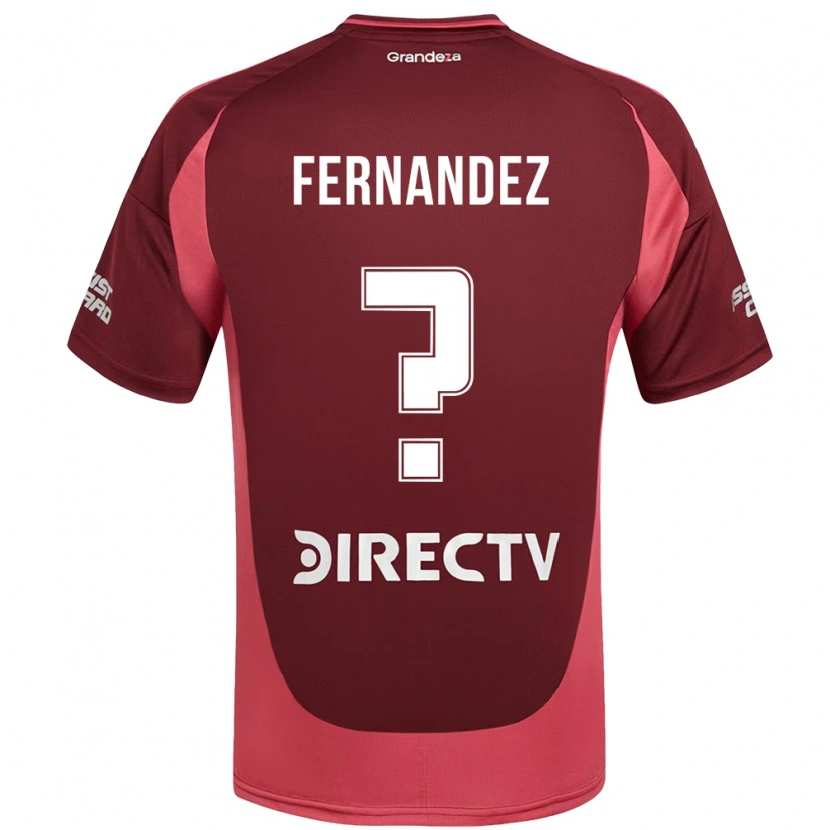 Danxen Mujer Camiseta Esteban Fernandez #0 Borgoña Magenta 2ª Equipación 2025/26 La Camisa México