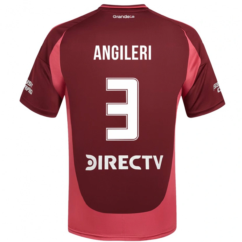 Danxen Mujer Camiseta Fabrizio Angileri #3 Blanco Rojo 2ª Equipación 2025/26 La Camisa México