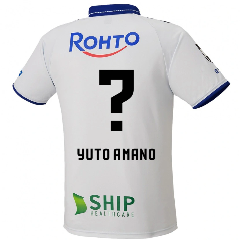 Danxen Mujer Camiseta Yuto Amano #0 Azul Blanco Negro 2ª Equipación 2025/26 La Camisa México