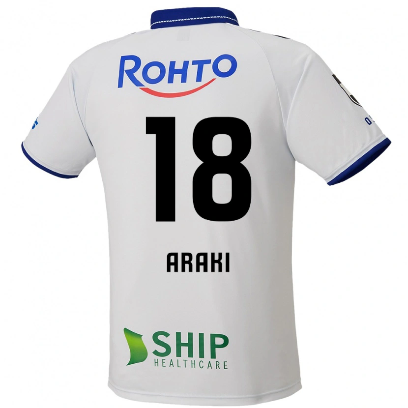 Danxen Mujer Camiseta Rui Araki #18 Azul Blanco Negro 2ª Equipación 2025/26 La Camisa México