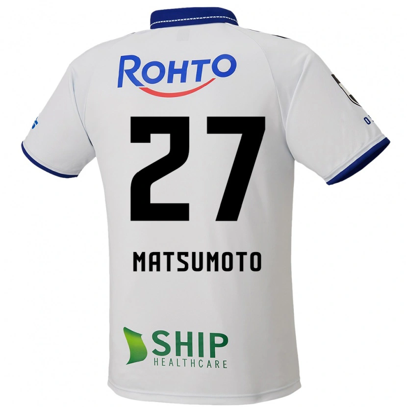 Danxen Mujer Camiseta Kensaku Matsumoto #27 Azul Blanco Negro 2ª Equipación 2025/26 La Camisa México