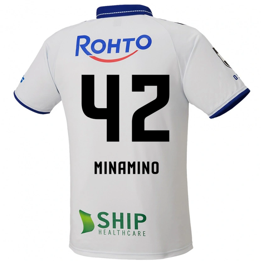 Danxen Mujer Camiseta Harumi Minamino #42 Azul Blanco Negro 2ª Equipación 2025/26 La Camisa México
