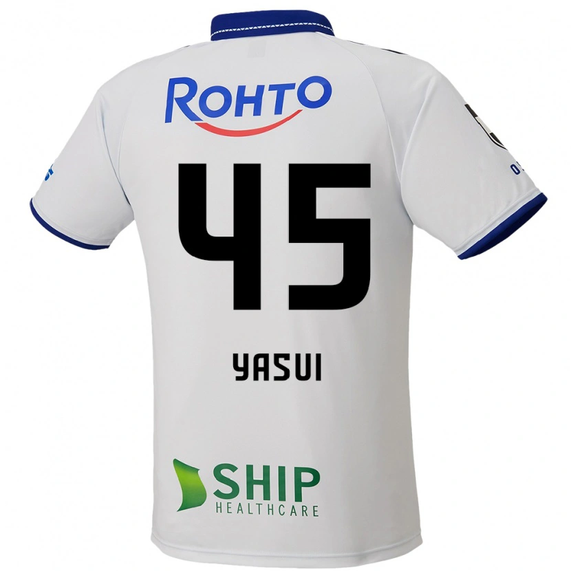 Danxen Mujer Camiseta Tsukasa Yasui #45 Azul Blanco Negro 2ª Equipación 2025/26 La Camisa México