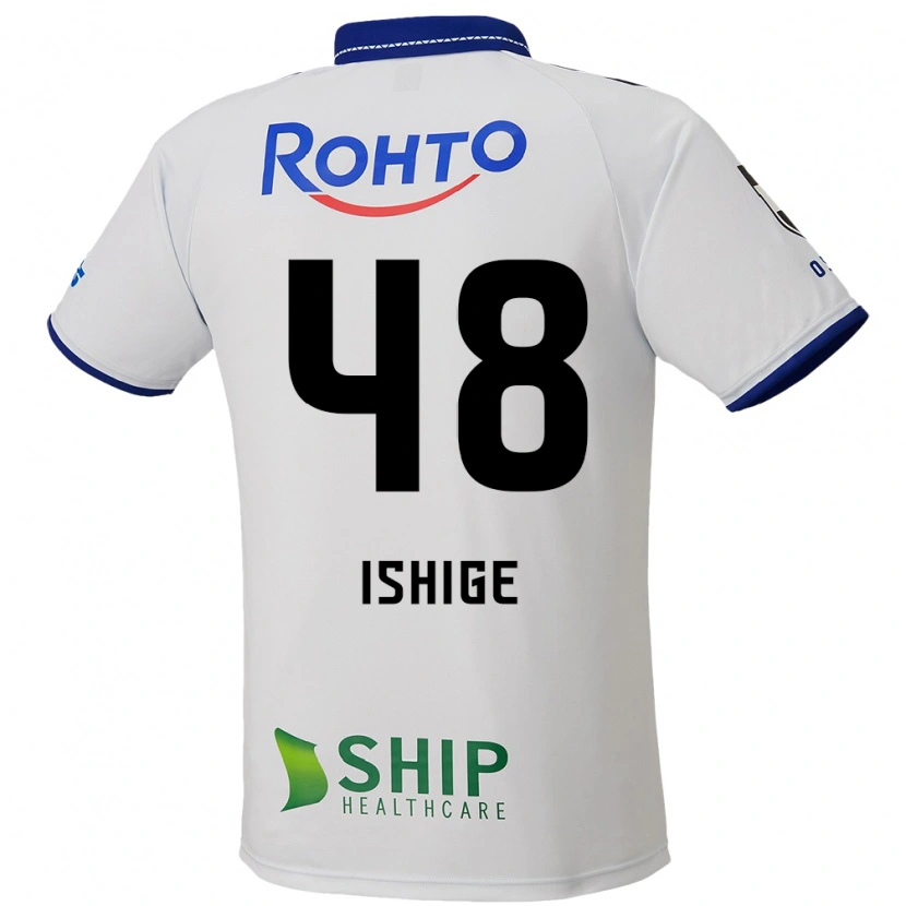 Danxen Mujer Camiseta Hideki Ishige #48 Azul Blanco Negro 2ª Equipación 2025/26 La Camisa México