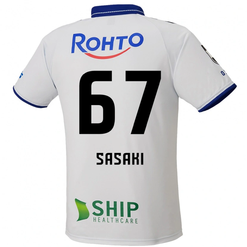 Danxen Mujer Camiseta Shogo Sasaki #67 Azul Blanco Negro 2ª Equipación 2025/26 La Camisa México