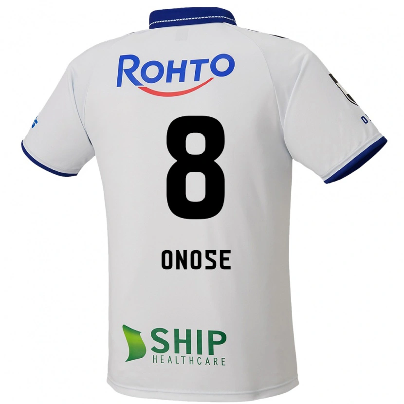 Danxen Mujer Camiseta Kosuke Onose #8 Azul Blanco Negro 2ª Equipación 2025/26 La Camisa México