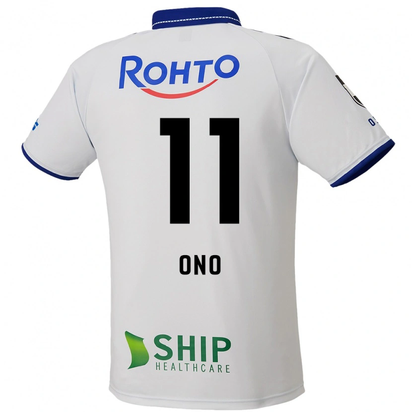 Danxen Mujer Camiseta Yuji Ono #11 Azul Blanco Negro 2ª Equipación 2025/26 La Camisa México