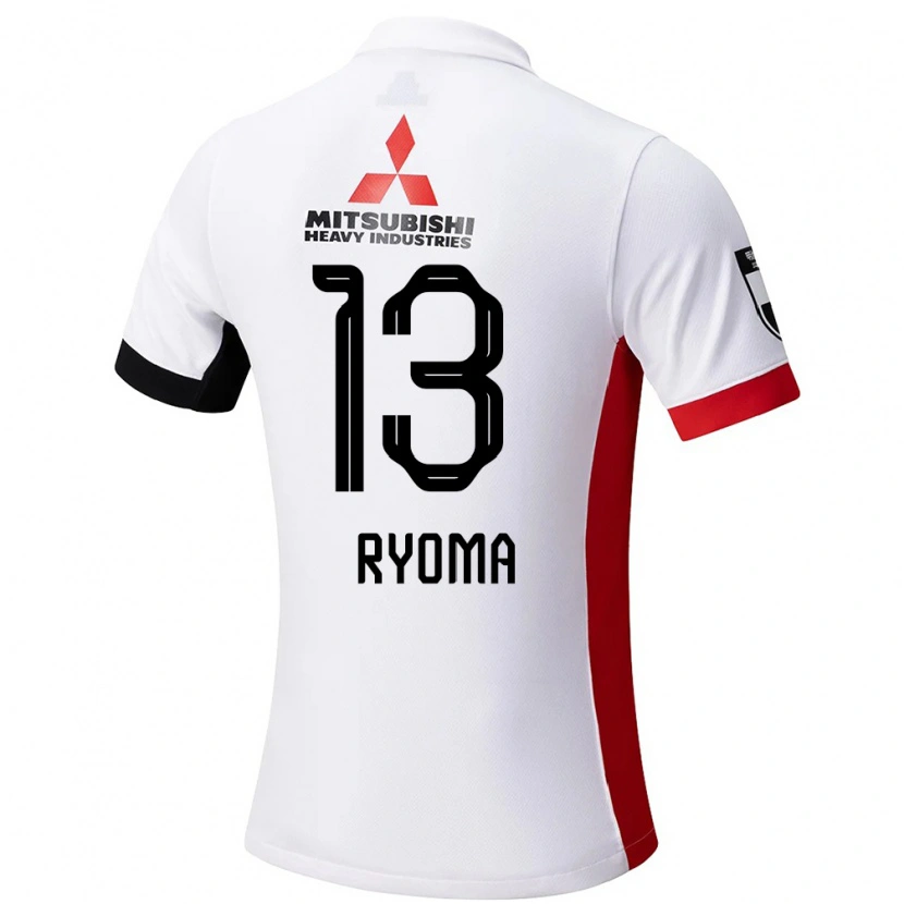 Danxen Mujer Camiseta Ryoma Watanabe #13 Rojo Blanco 2ª Equipación 2025/26 La Camisa México