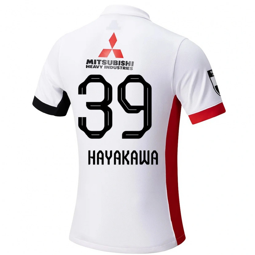 Danxen Mujer Camiseta Jumpei Hayakawa #39 Blanco Negro 2ª Equipación 2025/26 La Camisa México
