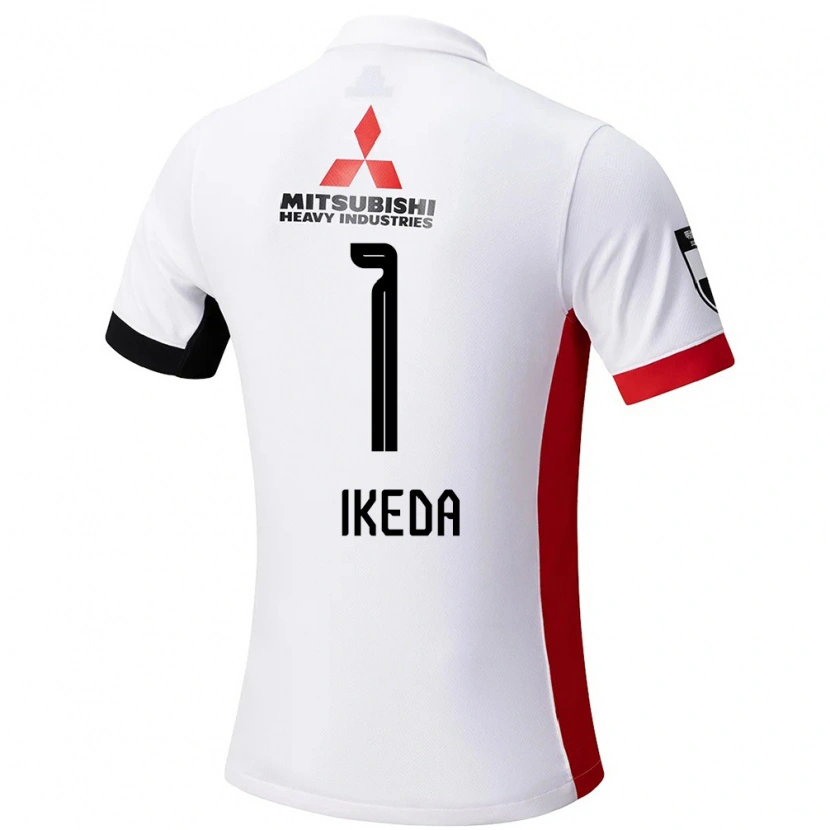 Danxen Mujer Camiseta Sakiko Ikeda #1 Blanco Negro 2ª Equipación 2025/26 La Camisa México