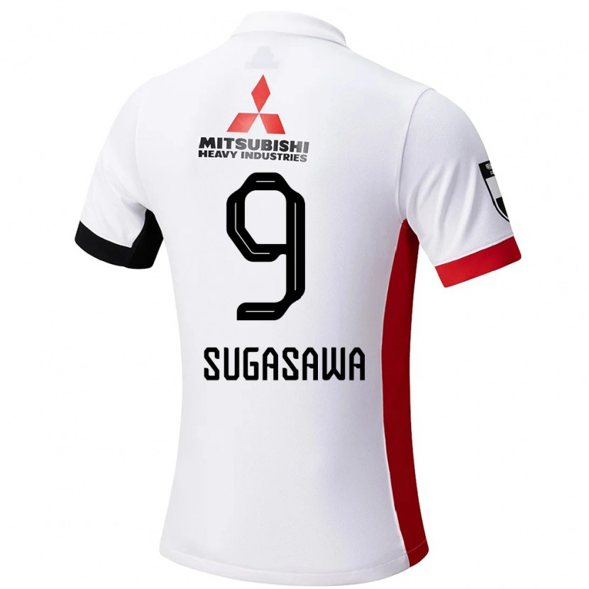 Danxen Mujer Camiseta Yuika Sugasawa #9 Blanco Negro 2ª Equipación 2025/26 La Camisa México