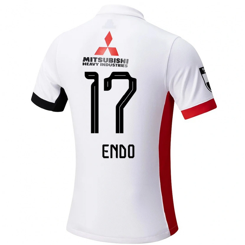 Danxen Mujer Camiseta Yu Endo #17 Blanco Negro 2ª Equipación 2025/26 La Camisa México