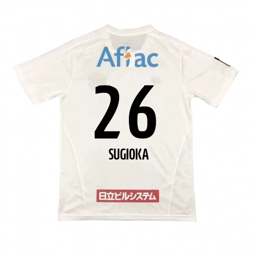 Danxen Mujer Camiseta Daiki Sugioka #26 Negro Amarillo 2ª Equipación 2025/26 La Camisa México