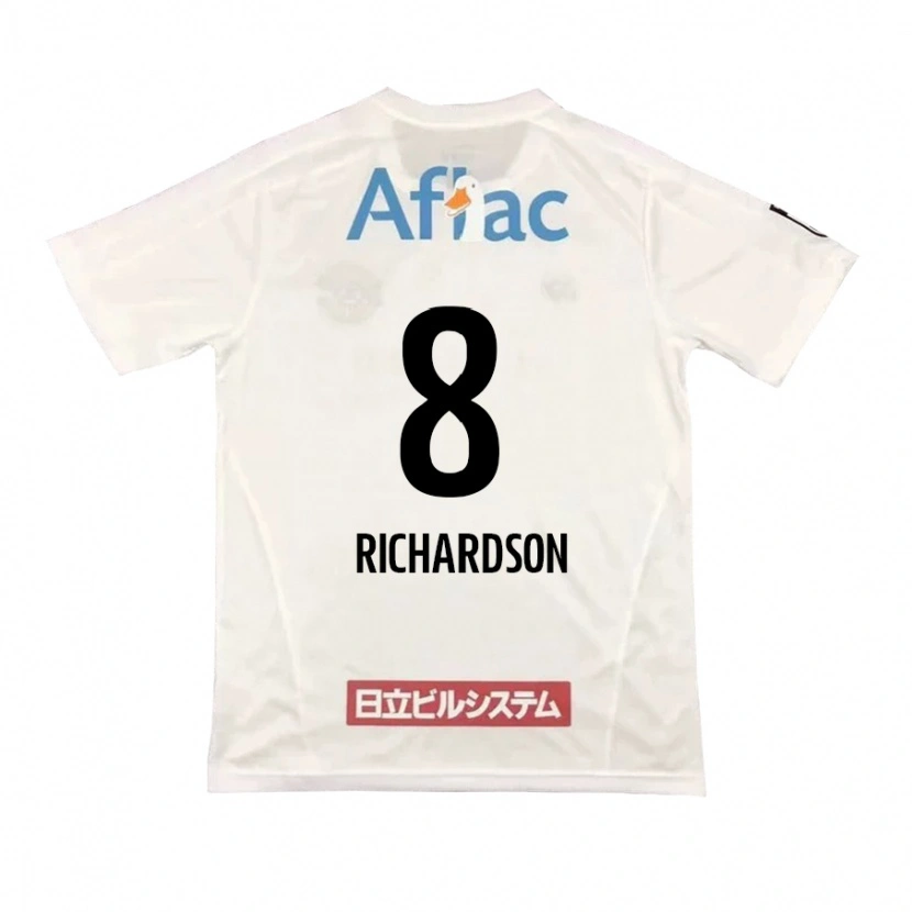 Danxen Mujer Camiseta Richardson #8 Negro Amarillo 2ª Equipación 2025/26 La Camisa México