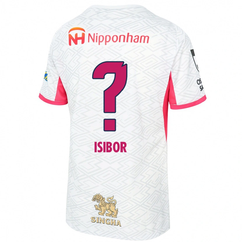 Danxen Mujer Camiseta Ken Isibor #0 Blanco Rosa Sakura 2ª Equipación 2025/26 La Camisa México