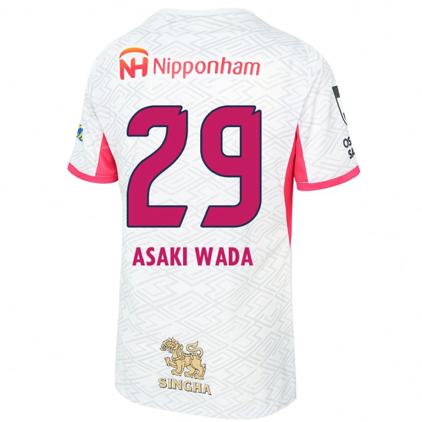 Danxen Mujer Camiseta Asaki Wada #29 Rosa Sakura Blanco 2ª Equipación 2025/26 La Camisa México