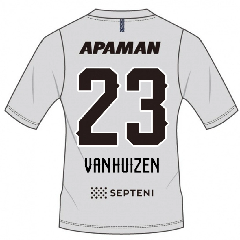 Danxen Mujer Camiseta Haruki Christopher Van Huizen #23 Azul Real Blanco 2ª Equipación 2025/26 La Camisa México