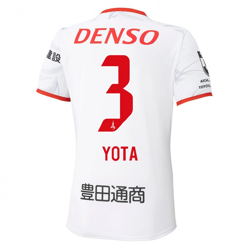 Danxen Mujer Camiseta Yota Sato #3 Blanco Rojo 2ª Equipación 2025/26 La Camisa México