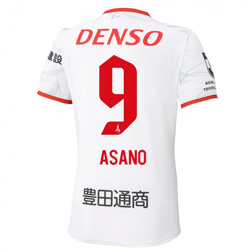 Danxen Mujer Camiseta Yuya Asano #9 Rojo Amarillo 2ª Equipación 2025/26 La Camisa México