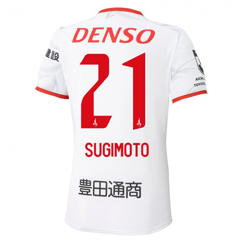 Danxen Mujer Camiseta Daichi Sugimoto #21 Rojo Amarillo 2ª Equipación 2025/26 La Camisa México