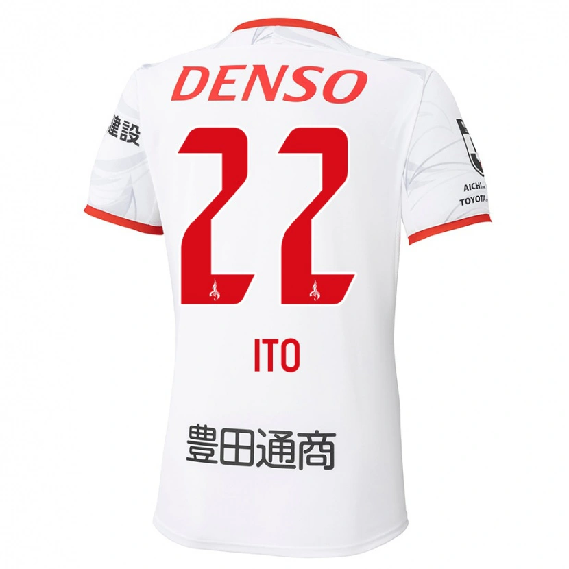 Danxen Mujer Camiseta Ken Ito #22 Rojo Amarillo 2ª Equipación 2025/26 La Camisa México