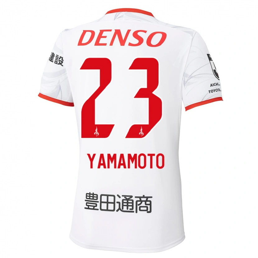 Danxen Mujer Camiseta Haruki Yamamoto #23 Blanco Rojo 2ª Equipación 2025/26 La Camisa México