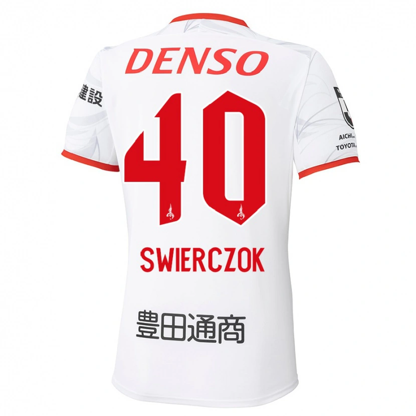 Danxen Mujer Camiseta Jakub Swierczok #40 Rojo Amarillo 2ª Equipación 2025/26 La Camisa México