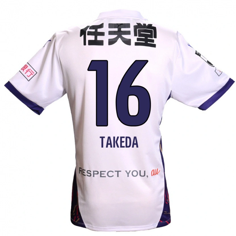 Danxen Mujer Camiseta Shohei Takeda #16 Morado Blanco Negro 2ª Equipación 2025/26 La Camisa México