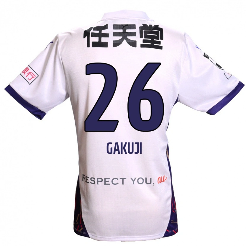 Danxen Mujer Camiseta Gakuji Ota #26 Morado Blanco Negro 2ª Equipación 2025/26 La Camisa México